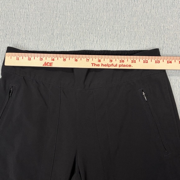 ATHLETA Chelsea Cargo Lined Pants Black Stretch Elastic Waist Size 4 - Picture 3 of 9